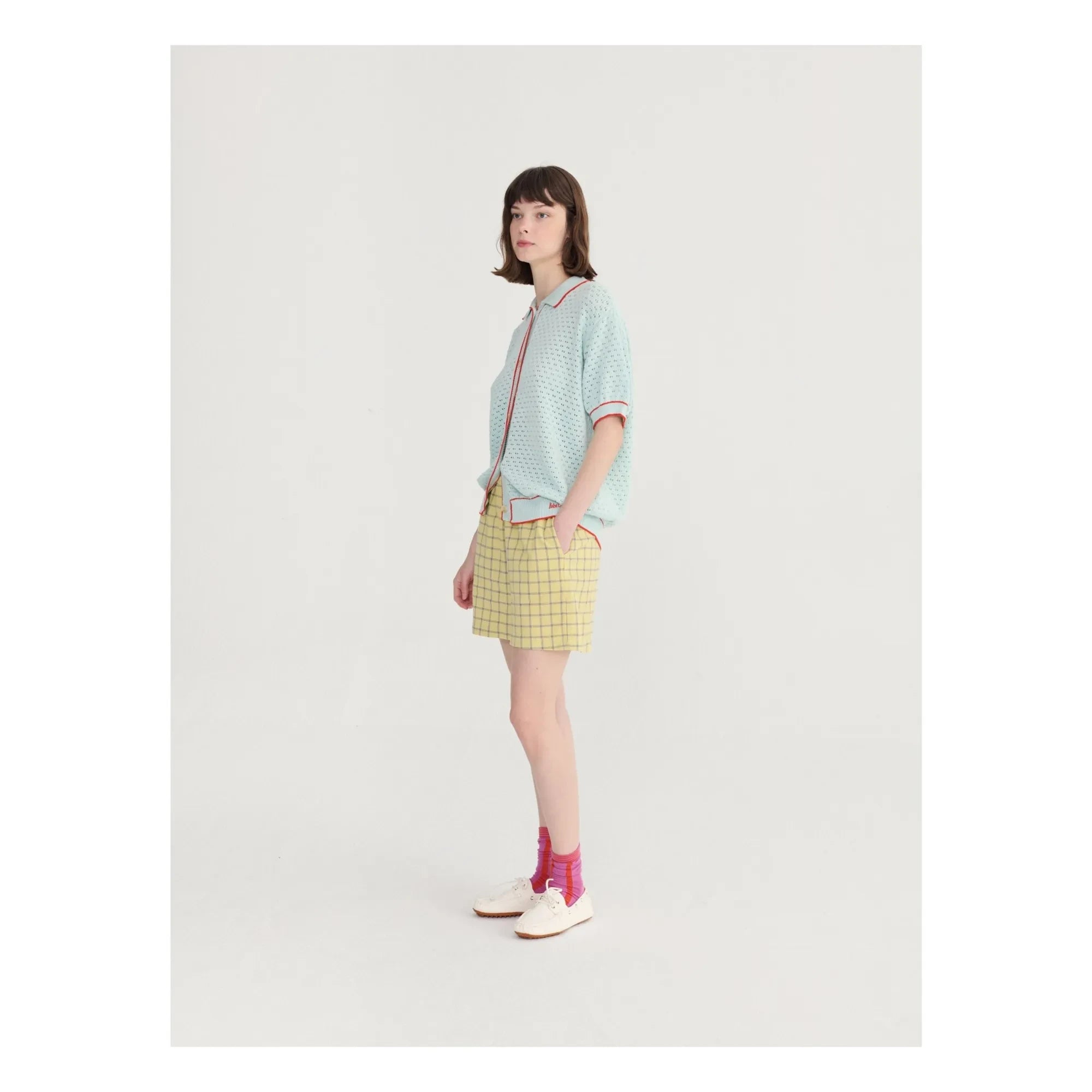 Bobo Choses - Spicy Window Musselin-Baumwollshorts | Gelb