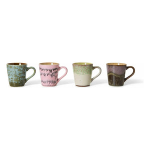 HKliving - Brustalism Espressotassen - 4er Set