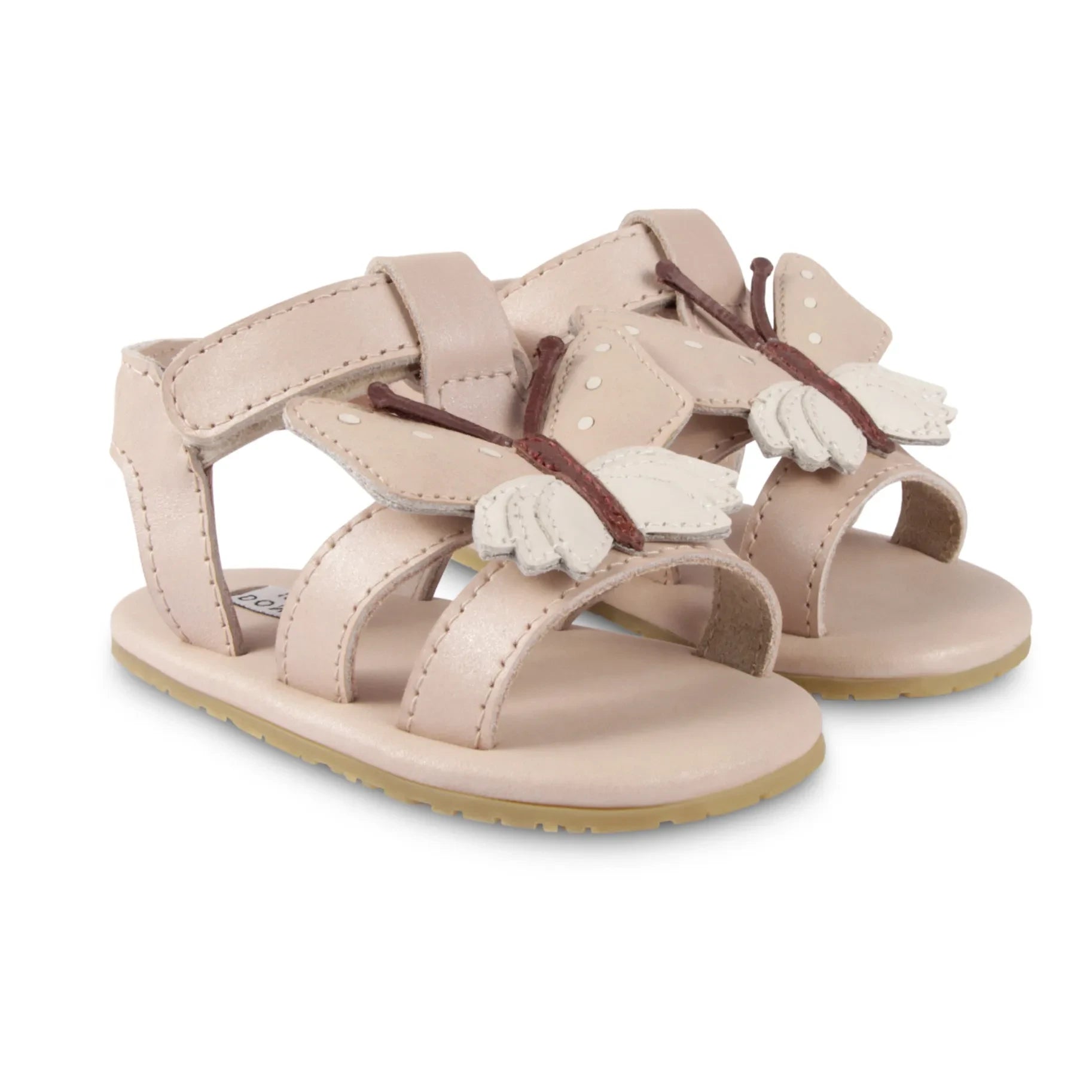 Donsje - Tuti Sky Schmetterling Ledersandalen | Hellrosa