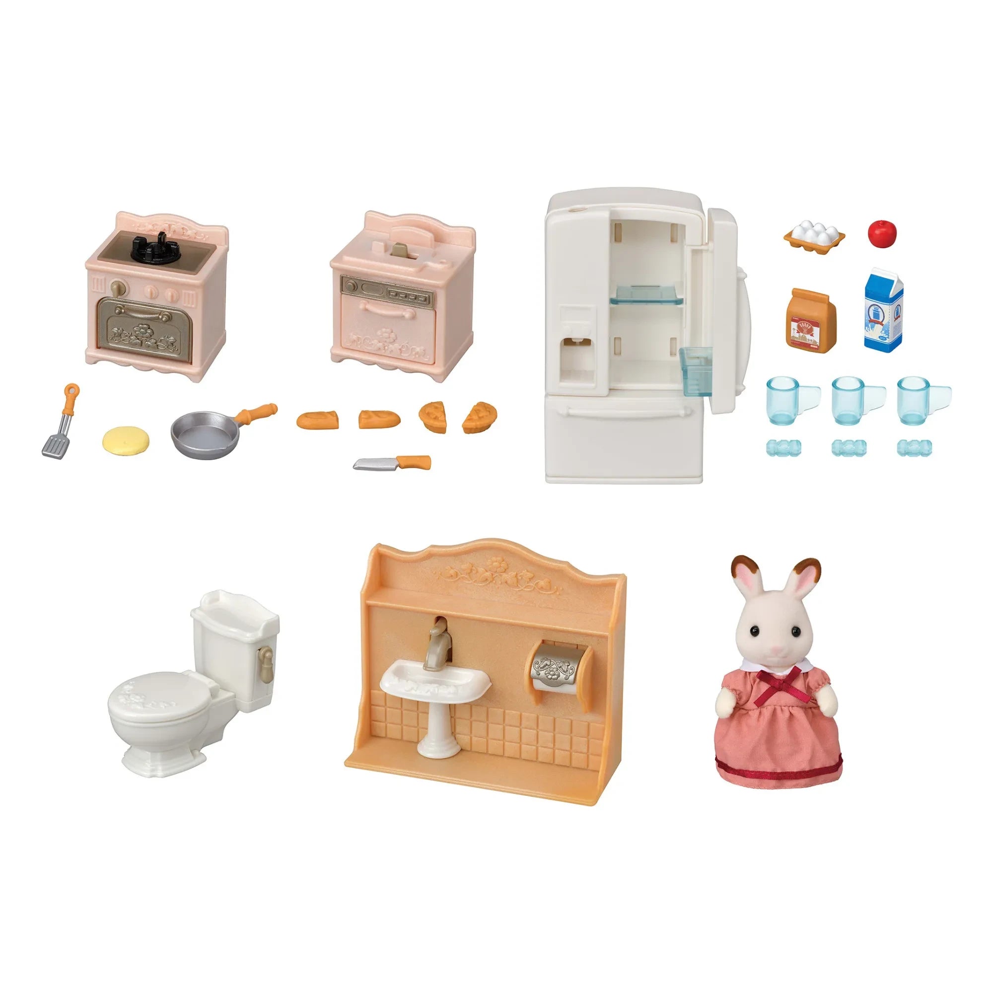 Sylvanian Families - Gemütliches Dorf Set + Mutterfigur