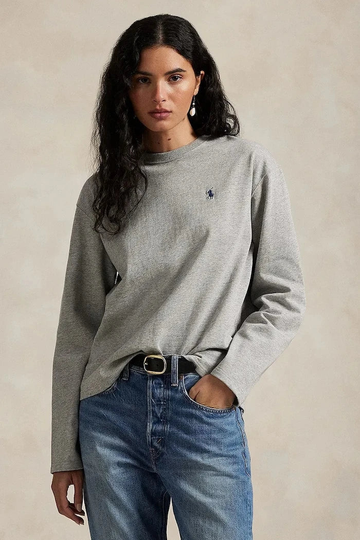 Polo Ralph Lauren Uzun Kollu Pamuklu Bluz
