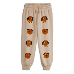 Mini Rodini - Doggies Bio-Baumwoll-Jogginghose | Grau meliert