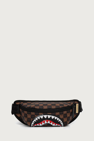 Sprayground - Braun Bauchtasche mit Haien in Paris 910B9309NSZ