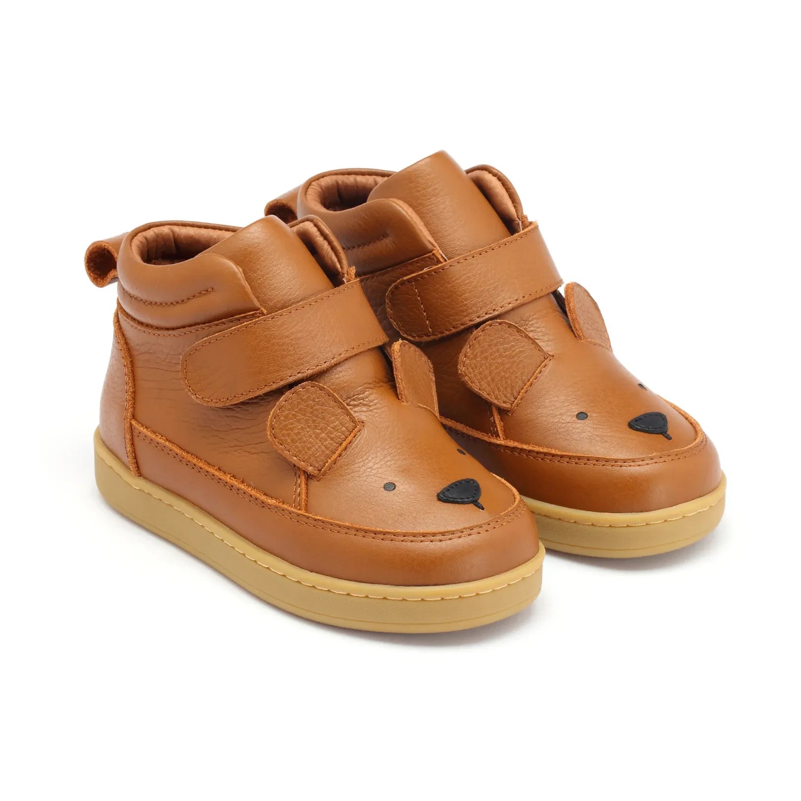 Donsje - Mika Bear Klettverschluss-Sneaker | Cognac