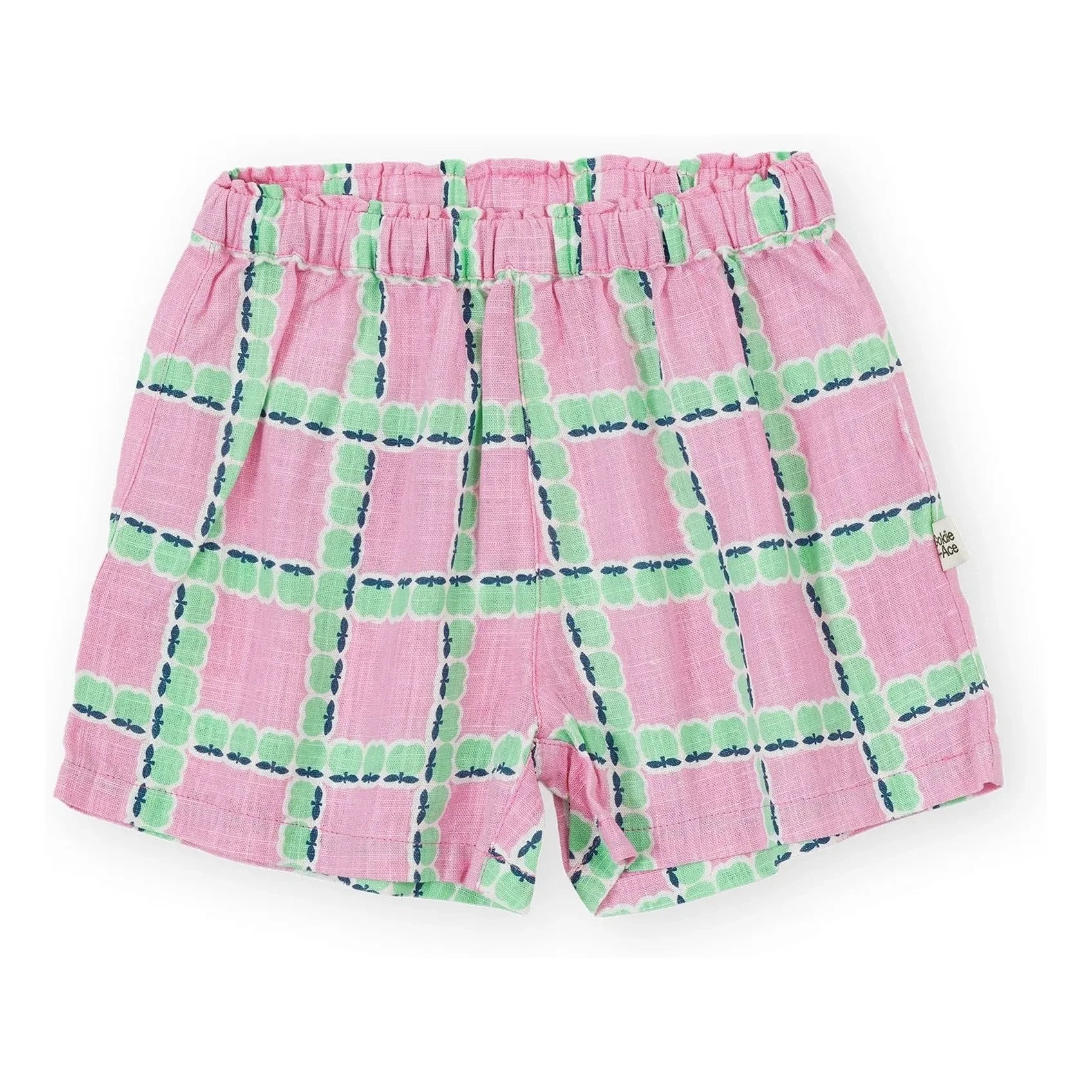 Goldie + Ace – Karierte Shorts | Rosa