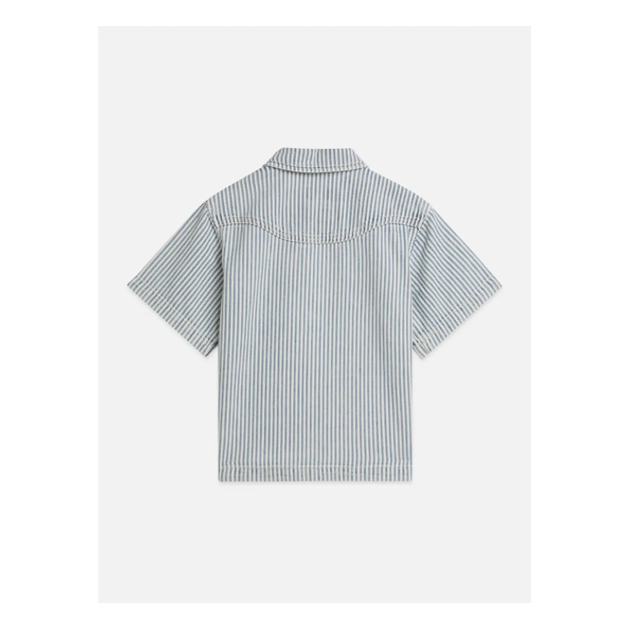 Scotch & Soda - Gestreiftes Jeanshemd | Hellblau