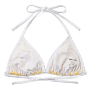 Smallable Woman – Elsa kariertes Bikini-Oberteil | Gelb