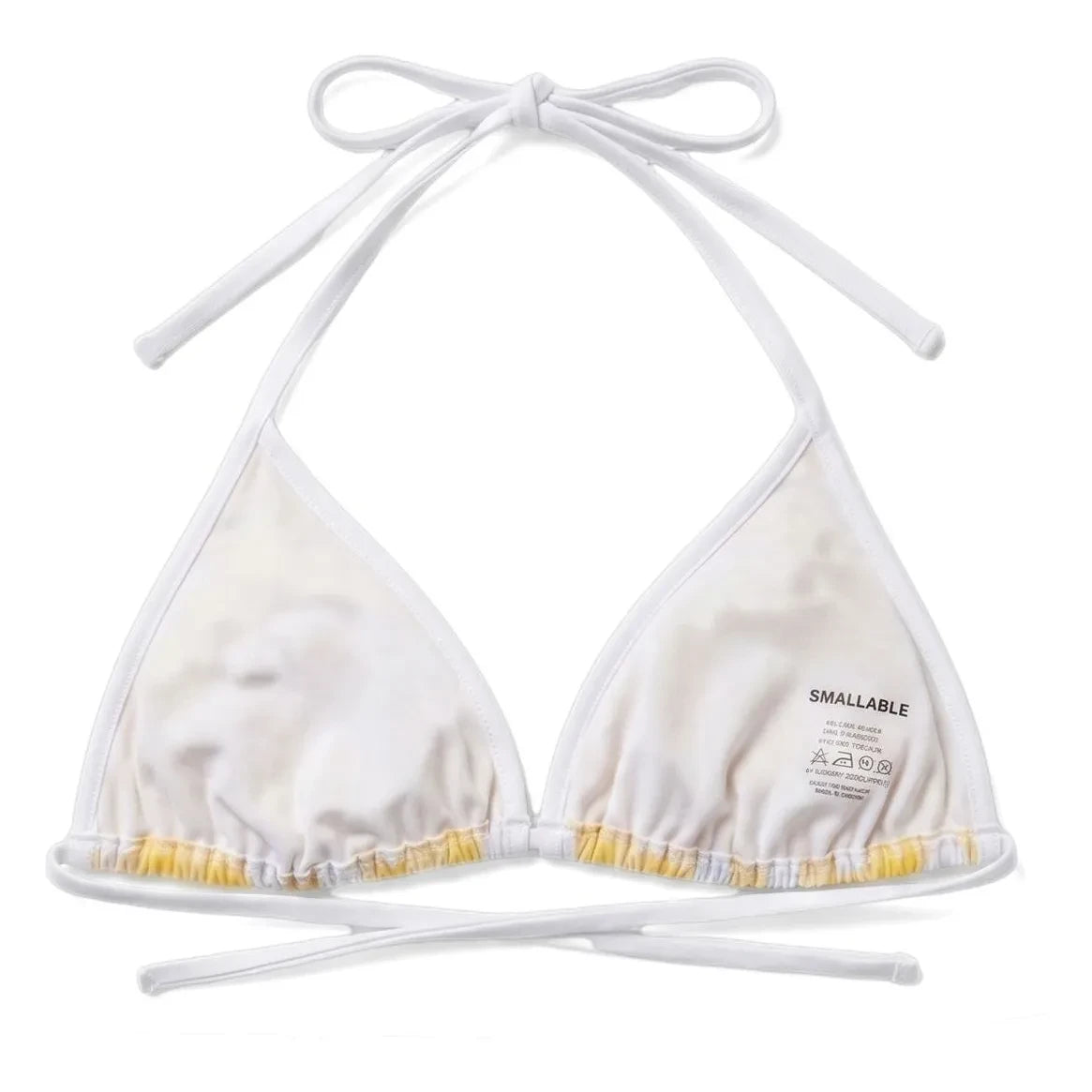 Smallable Woman – Elsa kariertes Bikini-Oberteil | Gelb