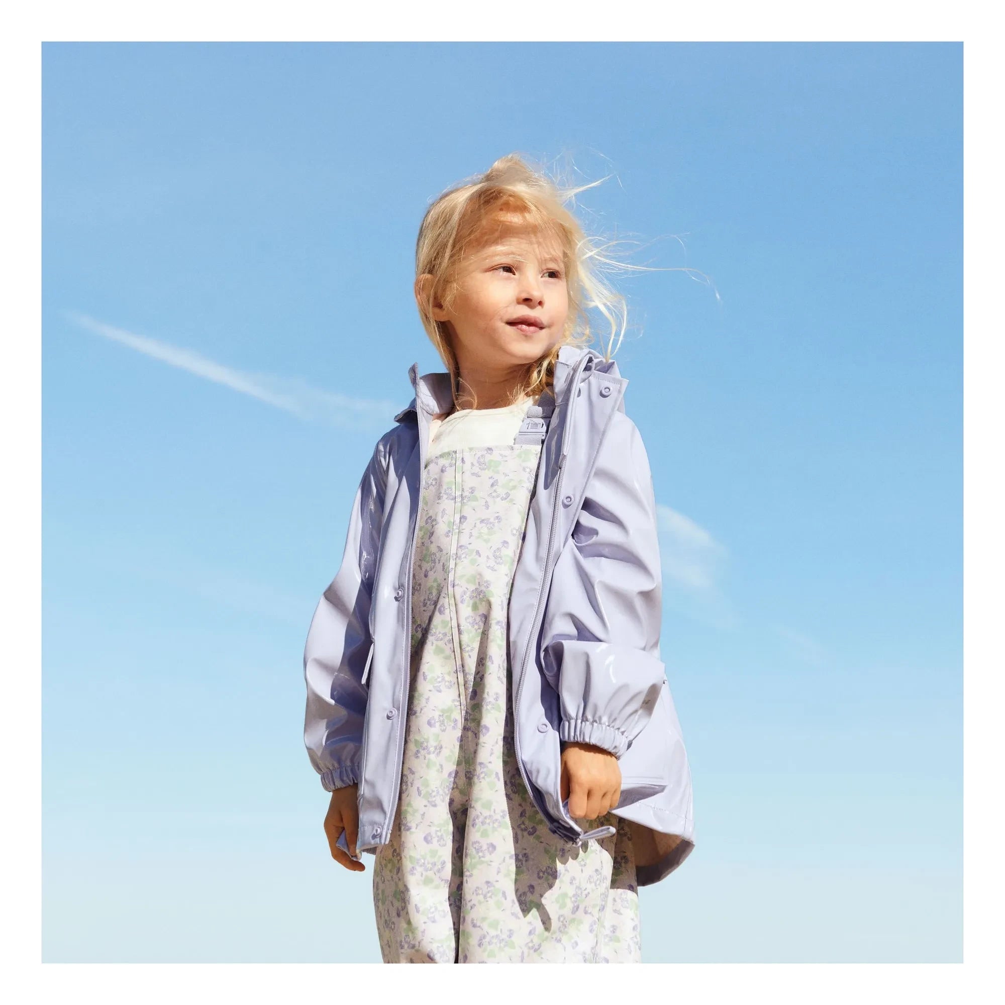 Wheat - Ollo Waxed Recycled Fibre Wasserdichte Jacke | Lila