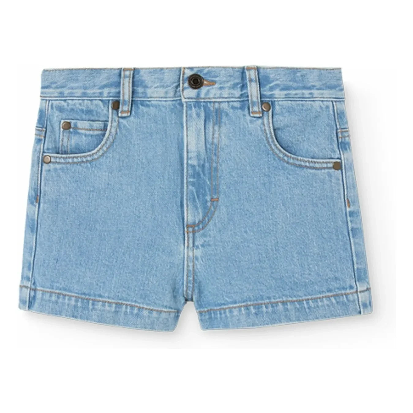 The Animals Observatory – Denim Pig Bio-Baumwollshorts | Blau