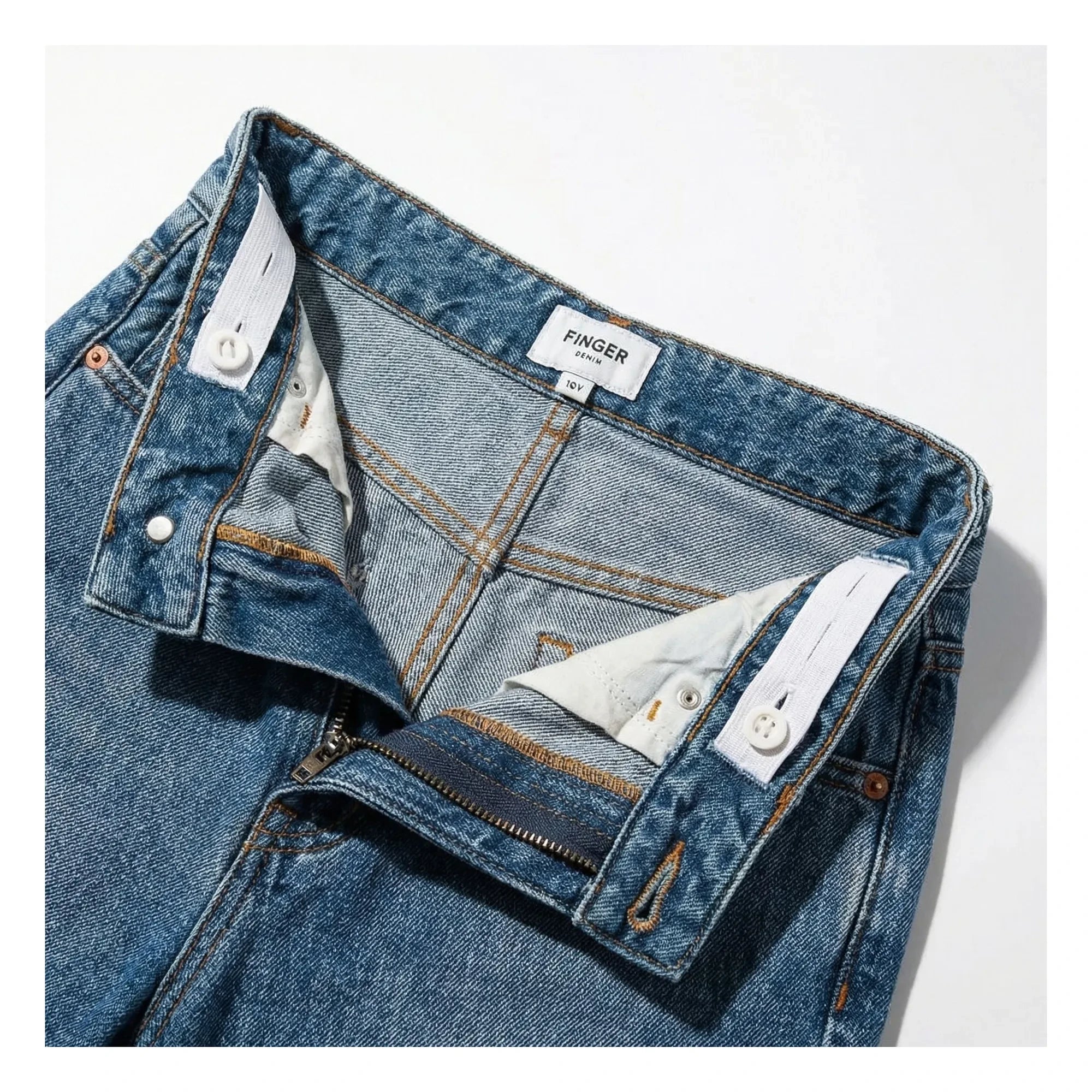 Finger in the nose - Bermuda Denim Oversize Sacha | Denim mavisi