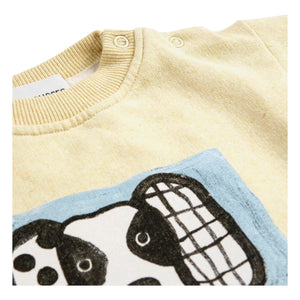 Bobo Choses – Dalmatinisches Sweatshirt für Babys aus Bio-Baumwolle | Gelb