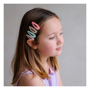 Mimi & Lula - 5er Festoon Mini-Haarspangen-Set | Rosa