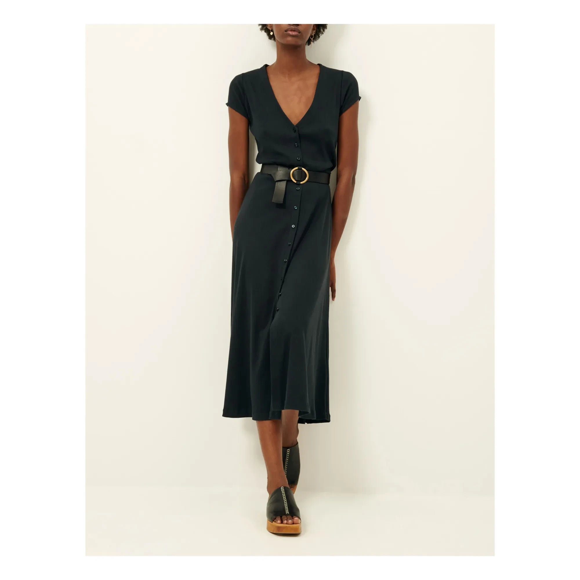 Sessùn - Nea Cordkleid | Blau-Schwarz