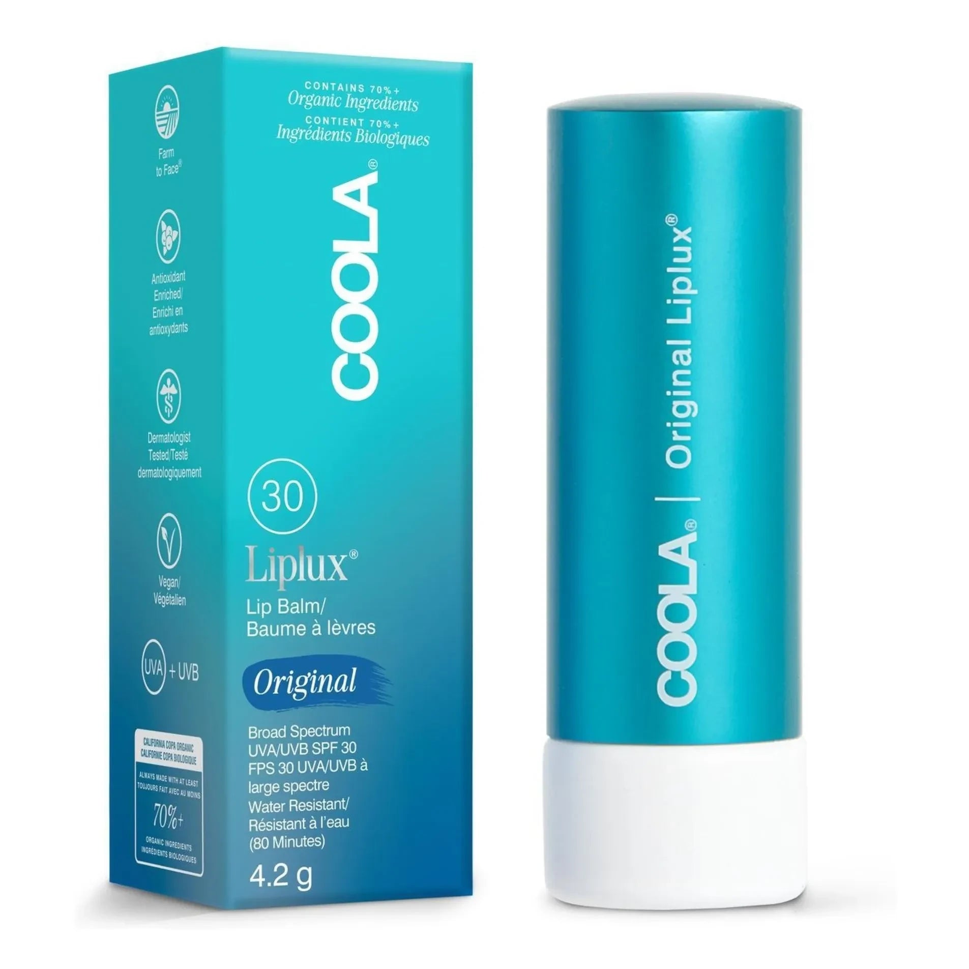 Coola - Orijinal Liplux® Güneş Dudak Balsamı SPF30 - 4,4 ml