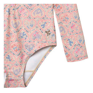 Wheat - Margot Fleuri Recyceltes Faser-Badeanzug mit UV-Schutz | Hellrosa