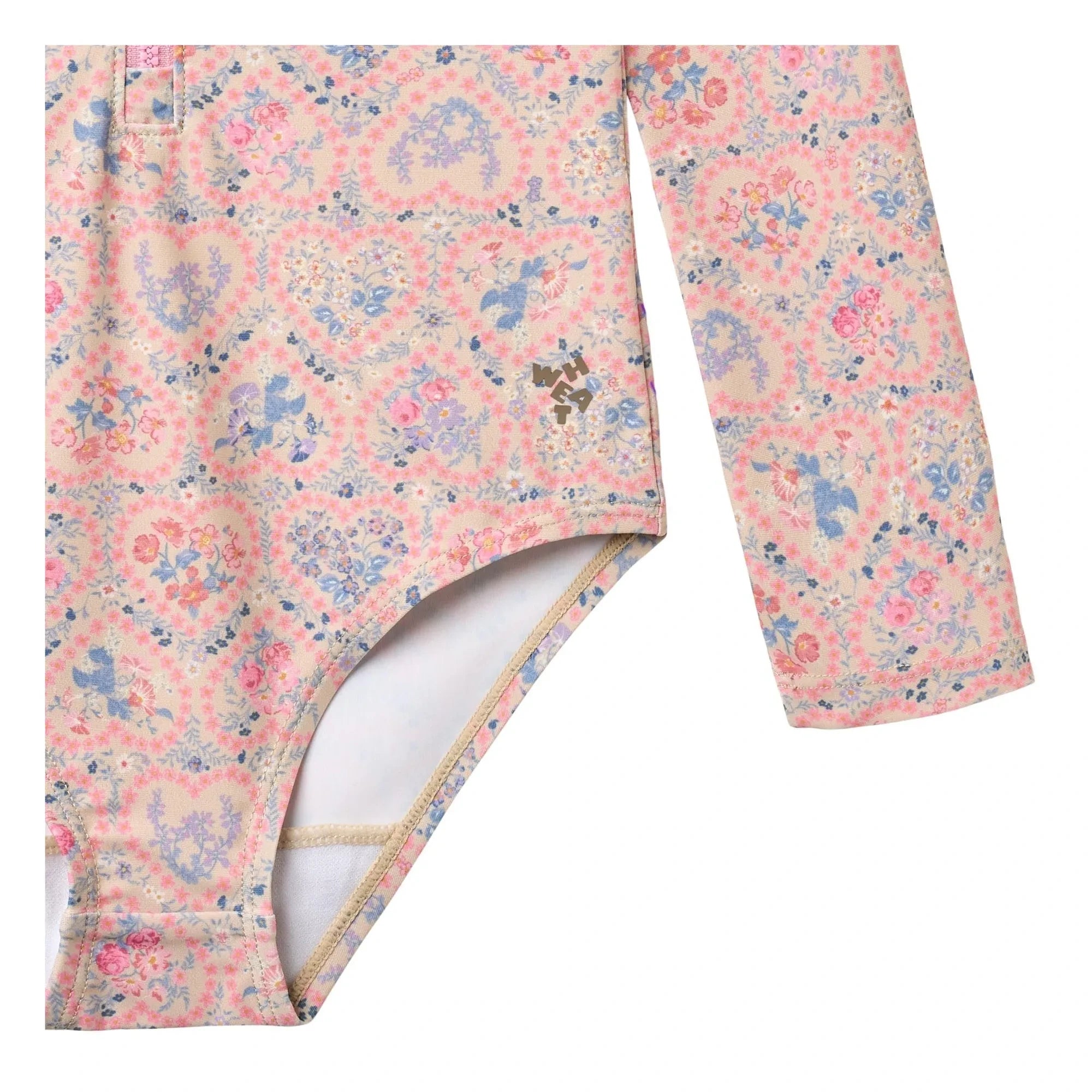 Wheat - Margot Fleuri Recyceltes Faser-Badeanzug mit UV-Schutz | Hellrosa