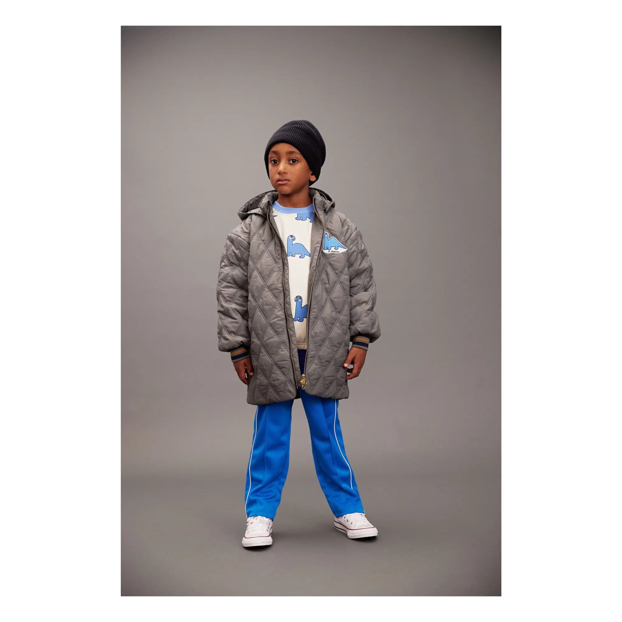 Mini Rodini - Dinos Sweatshirt aus Bio-Baumwolle | Ecru