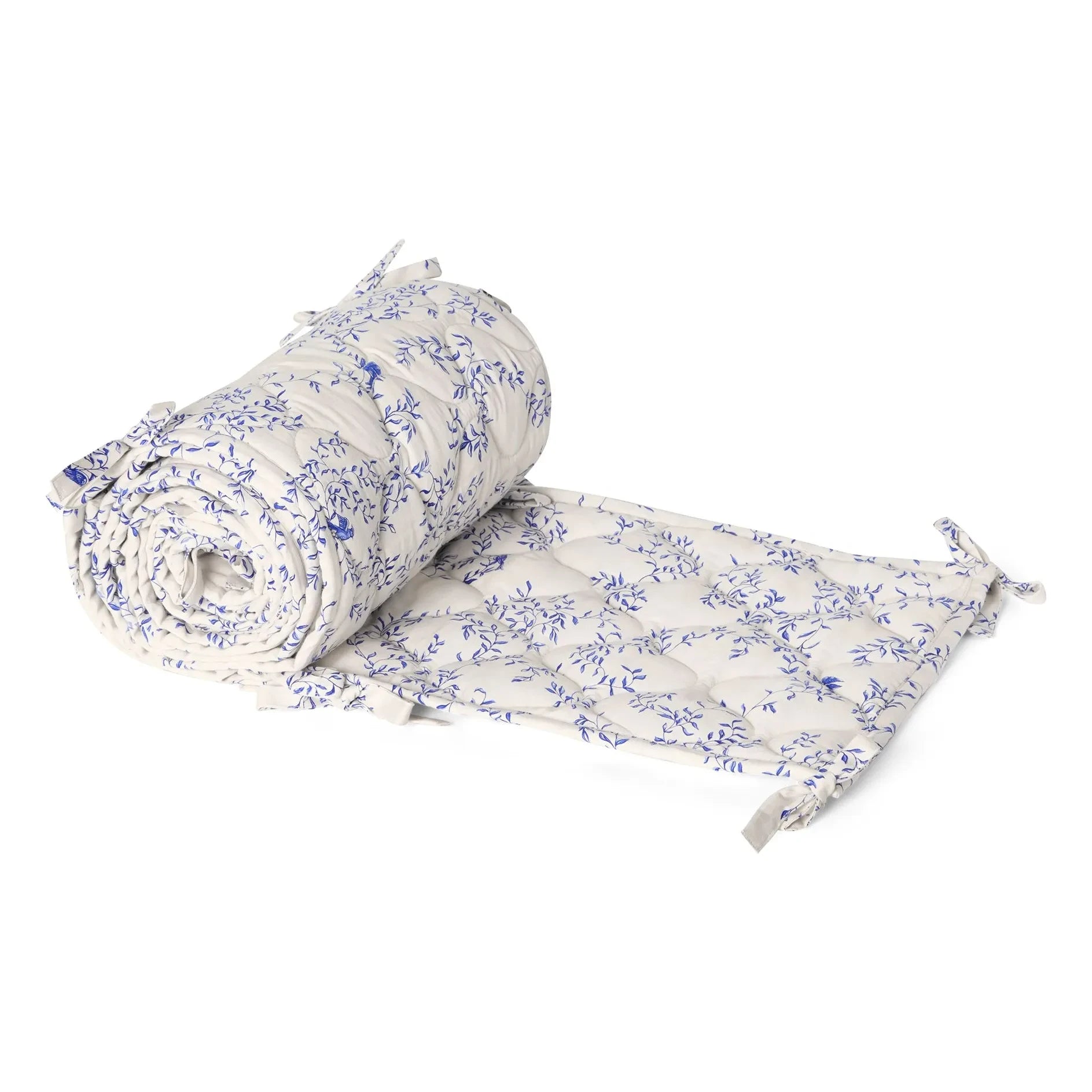 garbo&friends - Jardine Crib Bumper | Cobalt