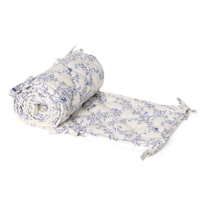garbo&friends - Jardine Crib Bumper | Cobalt