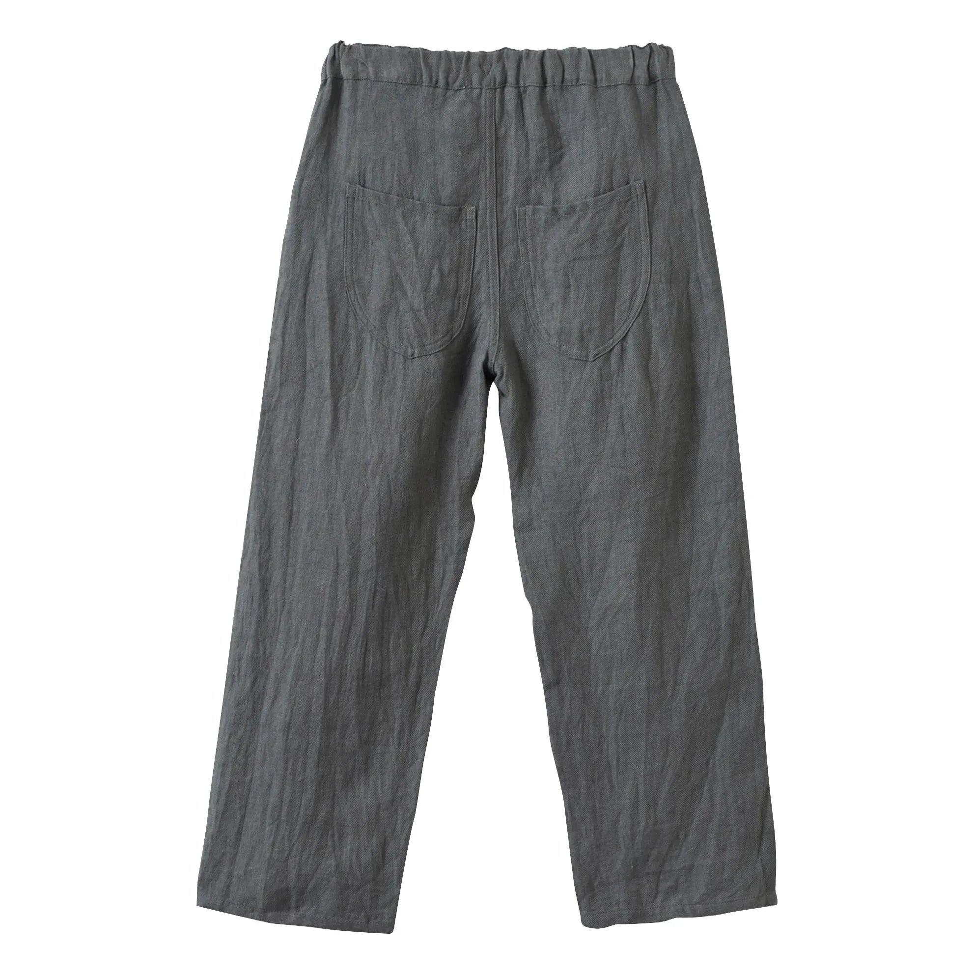 Karamell - Sullivan Leinenhose | Dunkelgrau