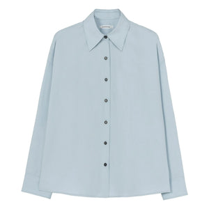 Cordera - Oversize Baumwollhemd | Hellblau