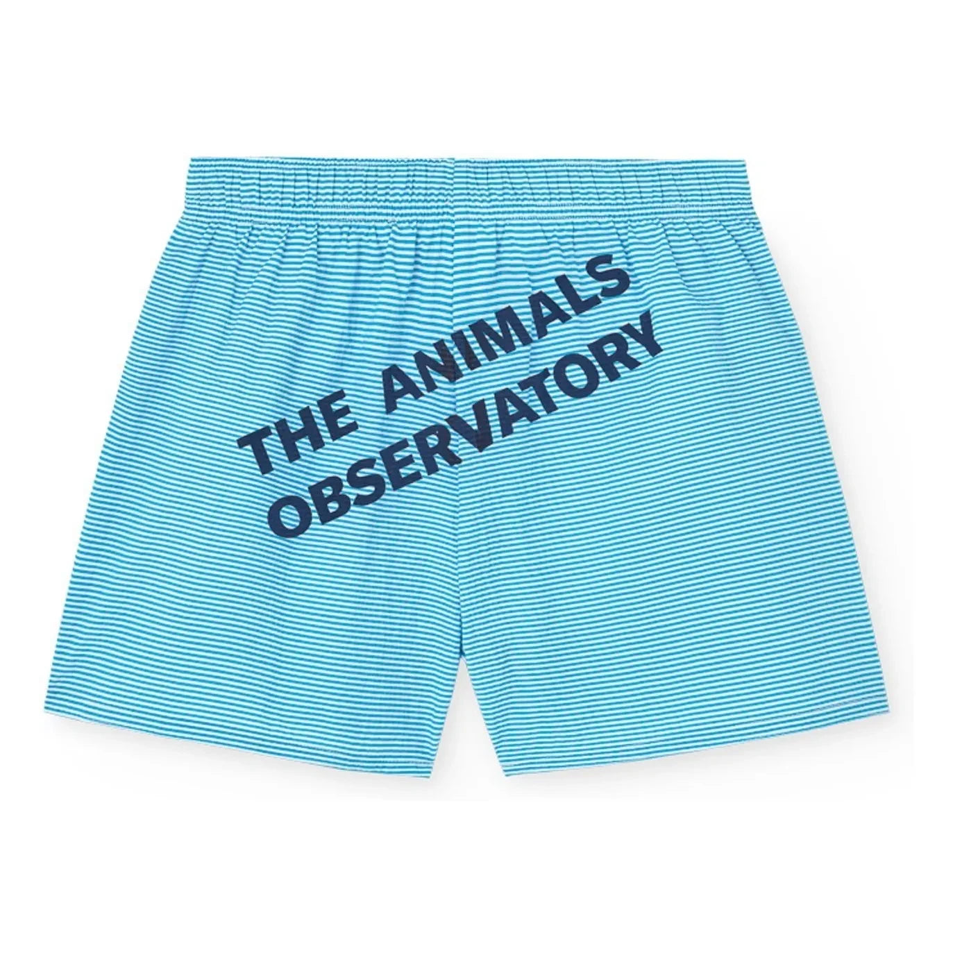 The Animals Observatory – Gestreifte Gavial-Shorts | Blau