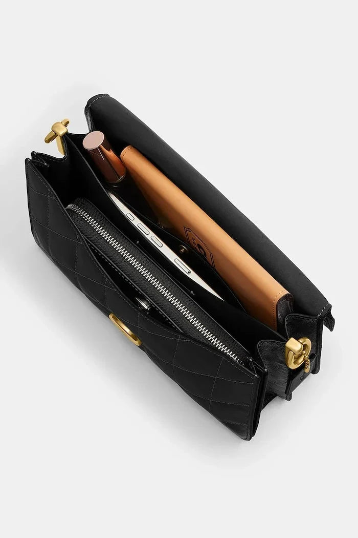 Coach Tabby Chain Shoulder Bag With Quilting Deri Çanta