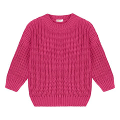 Yuki - Bio-Baumwoll-Dicker Pullover | Fuchsia
