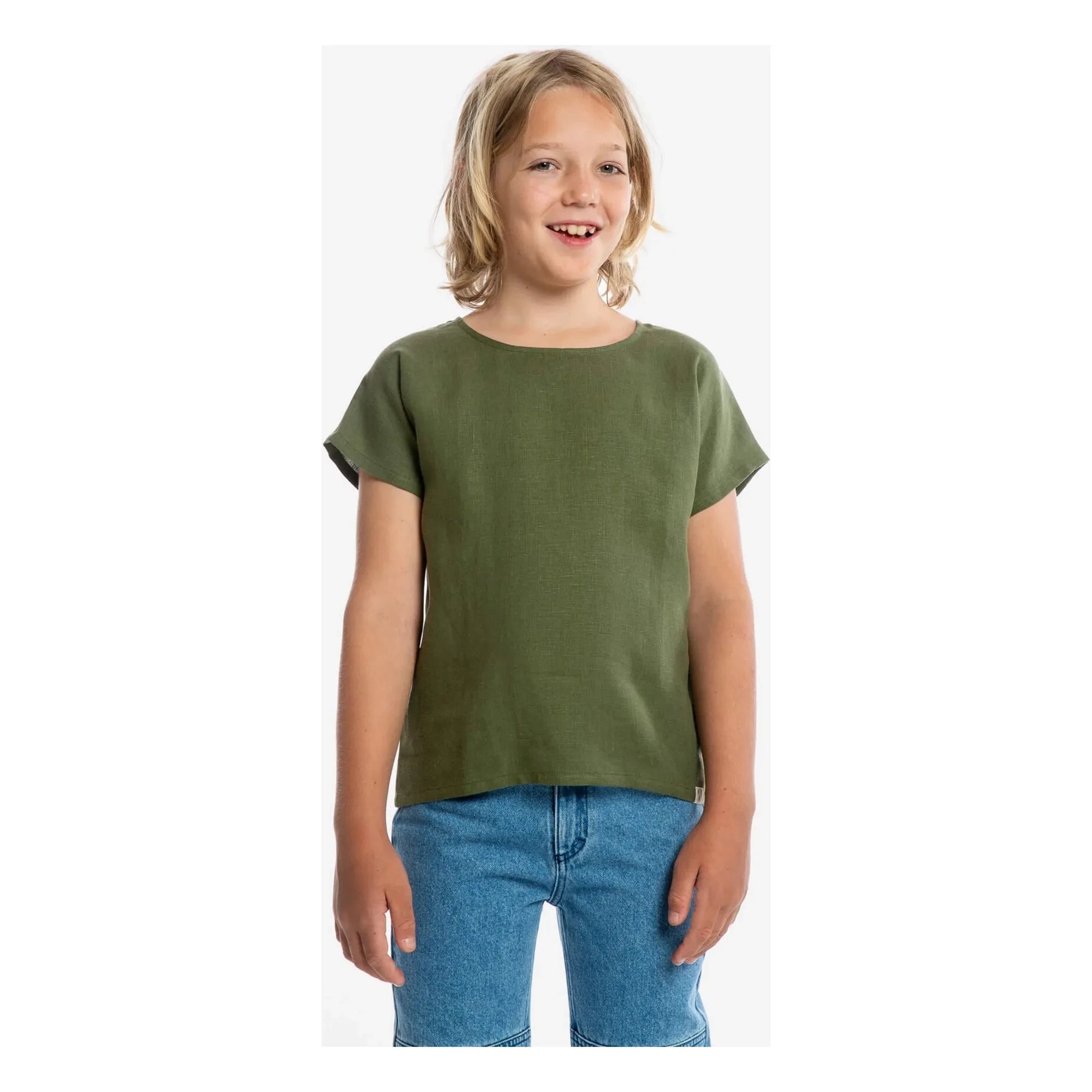 Matona - Easy Lin T-Shirt | Olive