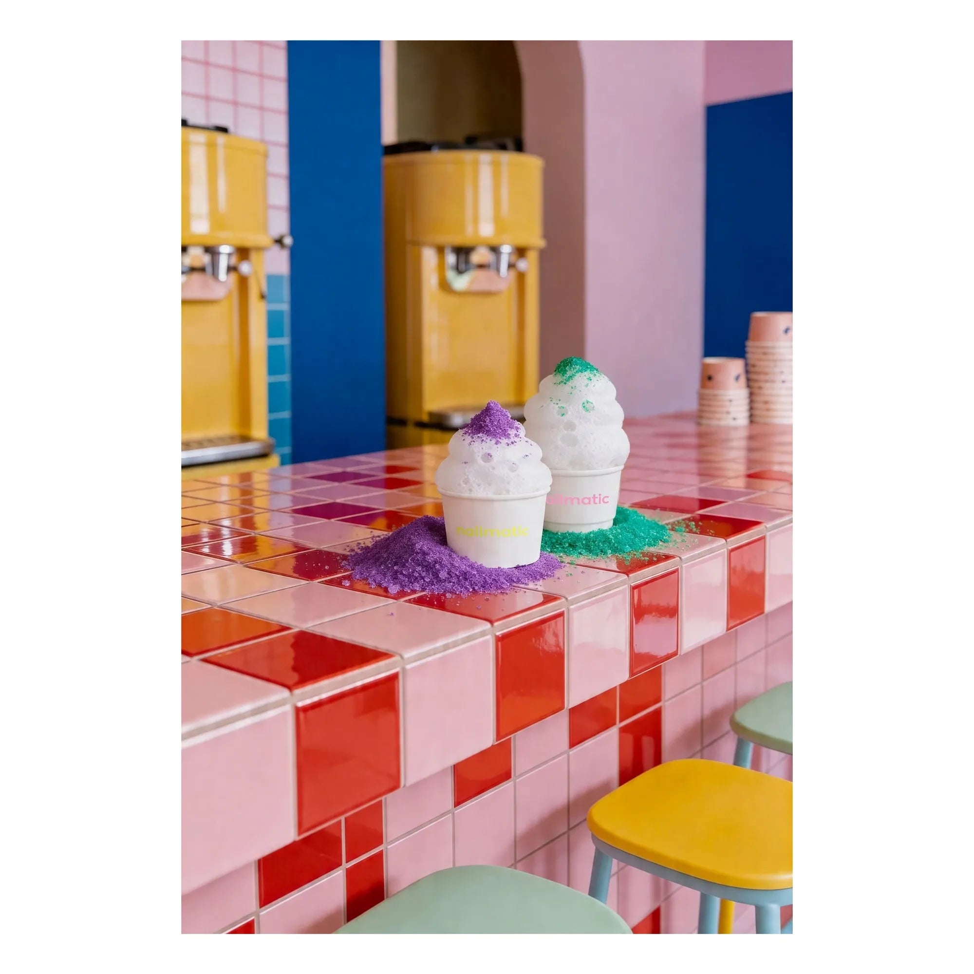 Nailmatic Kids - Renkli, çıtırdayan banyo tuzları - 60 g | Mor