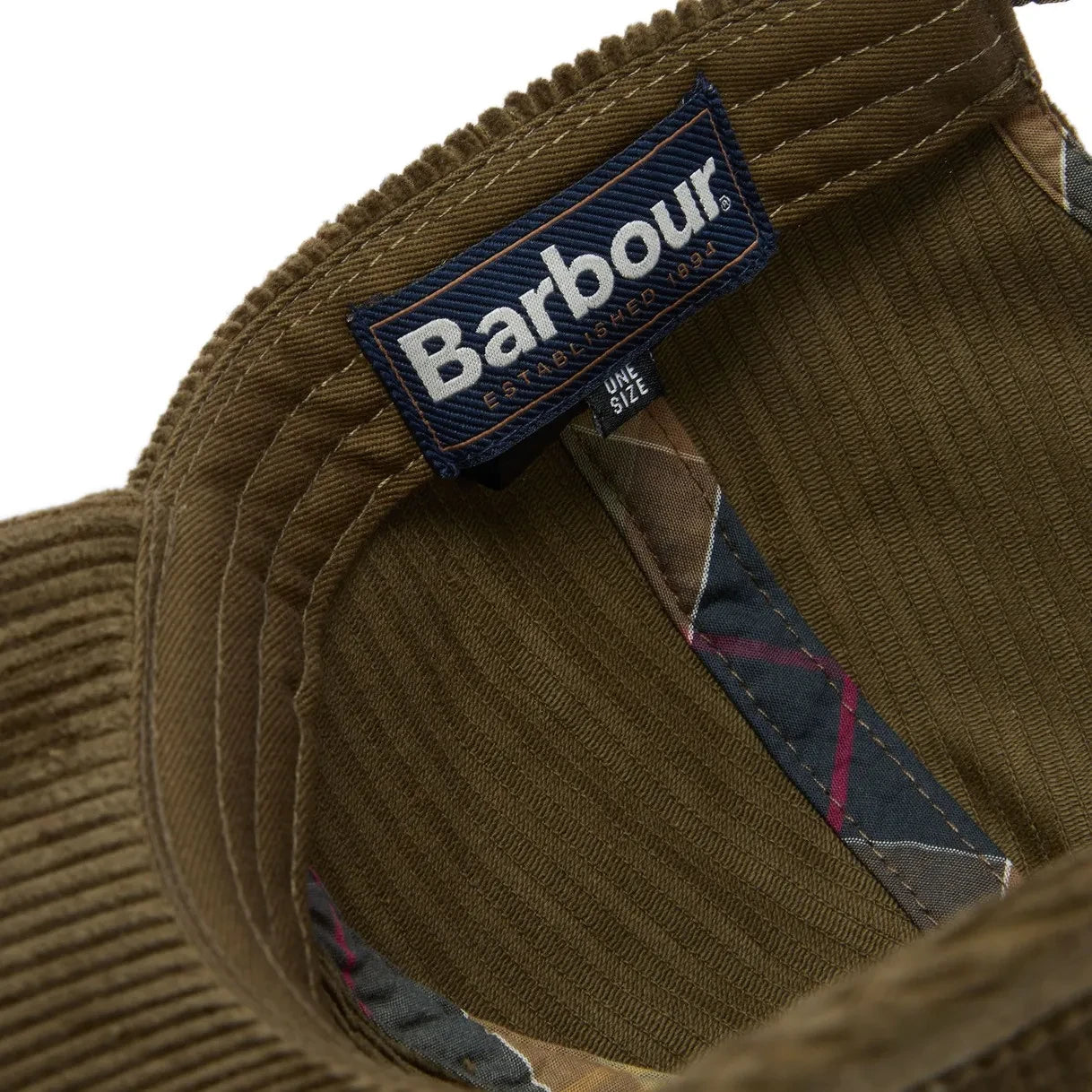 Barbour - Preston Kadife Şapka | Zeytin Yeşili