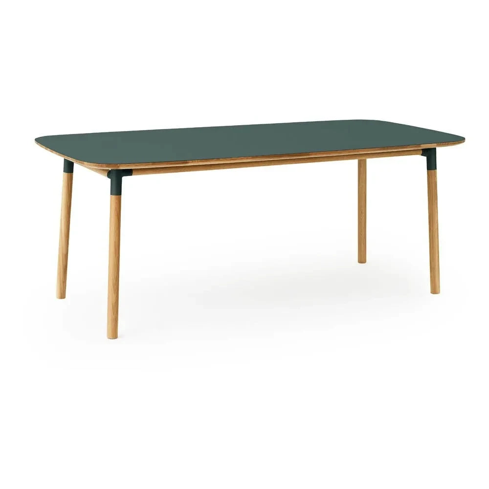Normann Copenhagen - Form Esstisch Rechteckig 95x200cm | Grün