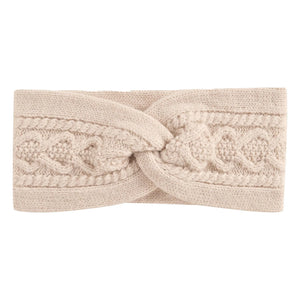 Louise Misha - Sidony Haarband aus Wolle | Creme