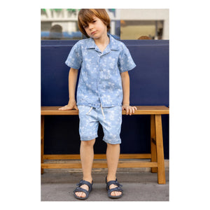 Louis Louise - Denim Bermuda Soho Hawaii | Hellblau