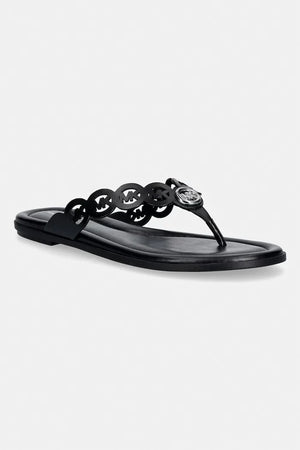 MICHAEL Michael Kors kadın deri parmak arası terlik Janie Thong Sandal