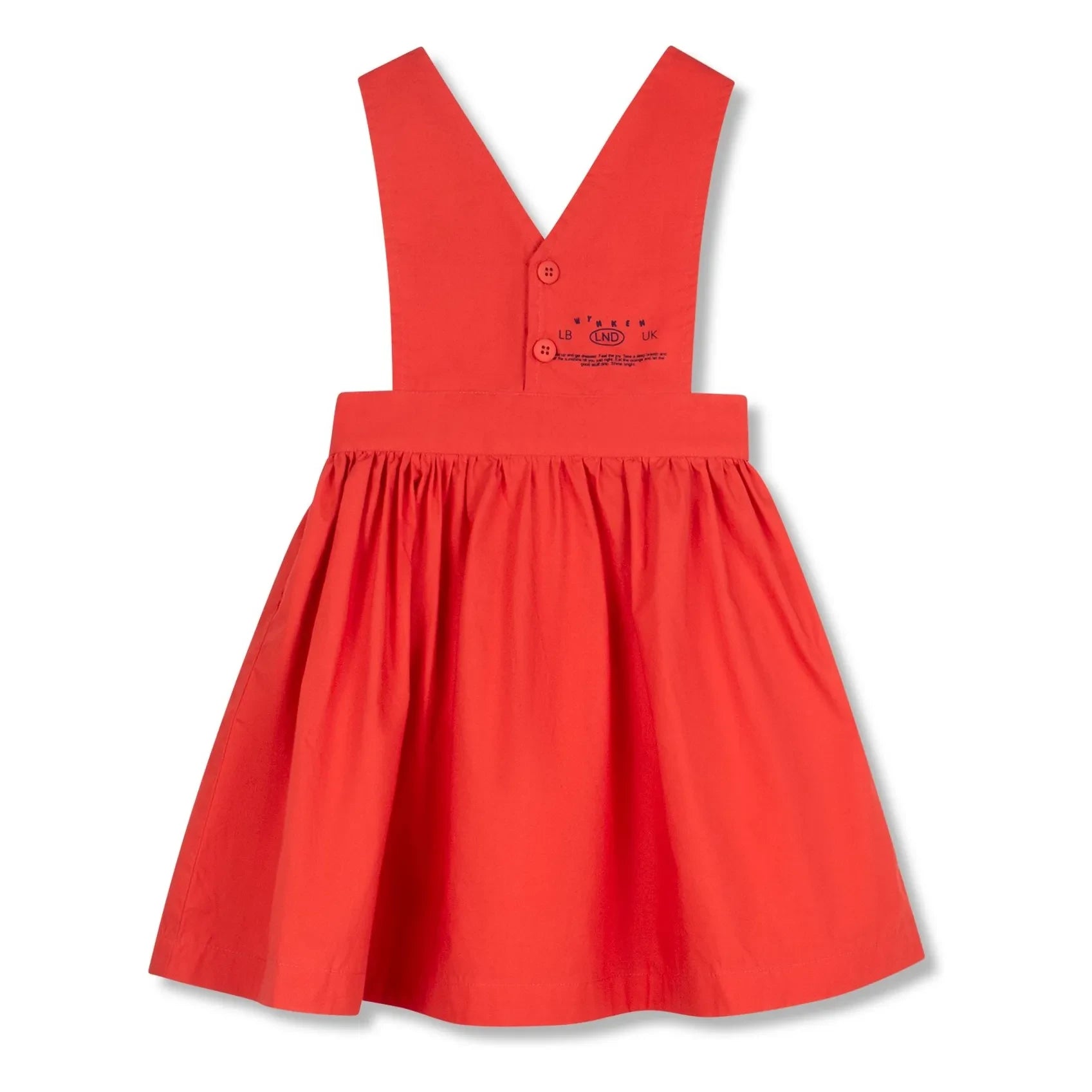 Wynken – Rotes Latzkleid