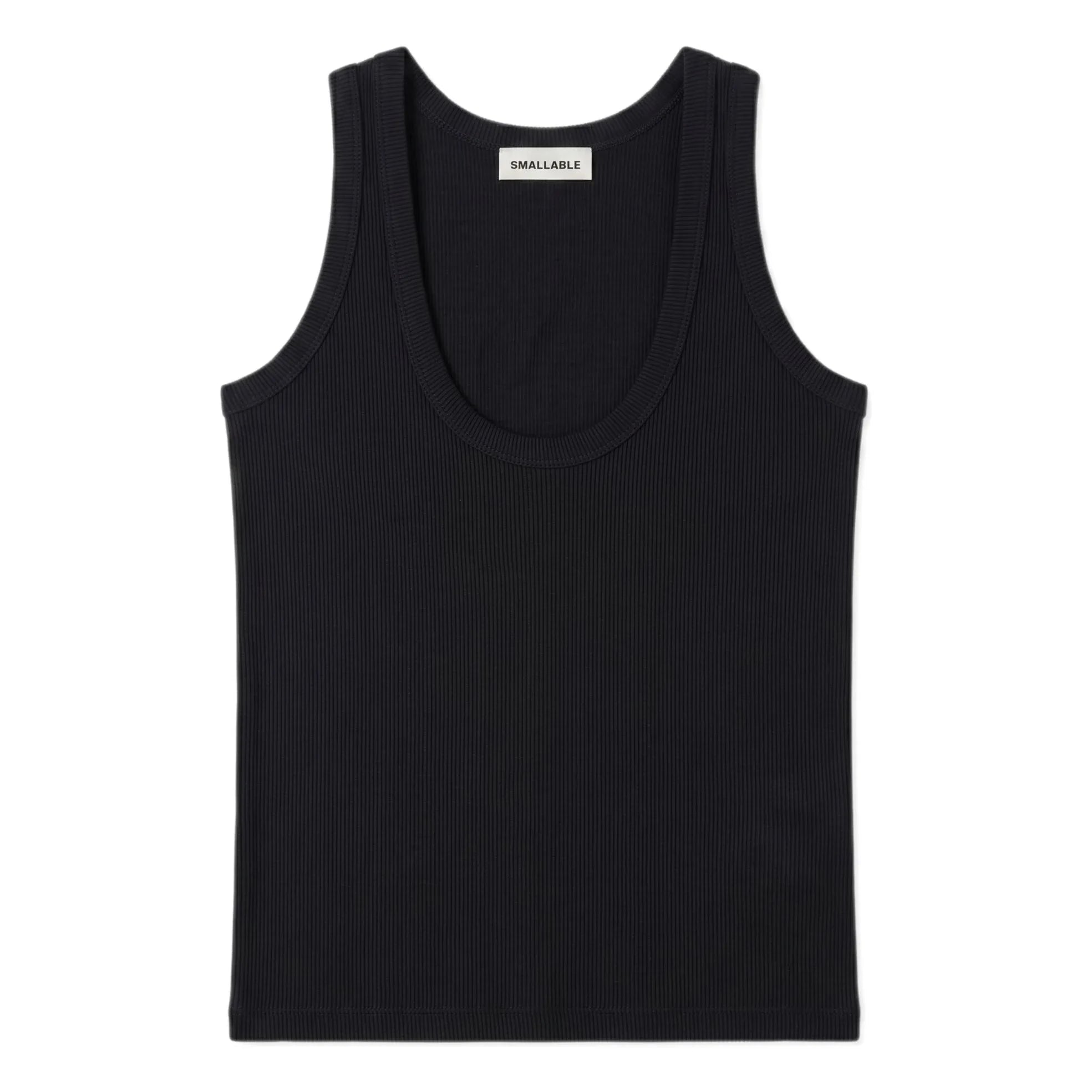 Smallable Woman - Perla geripptes Tanktop | Schwarz