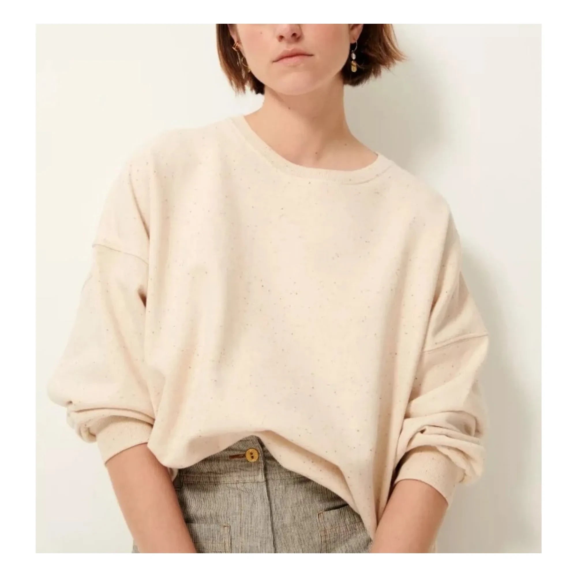 Sessùn – Oversize-Sweatshirt Chebbi | Ecru
