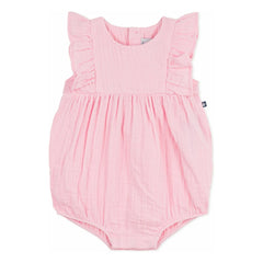 Petit Bateau - Einteiler aus Bio-Baumwoll-Musselin | Rosa