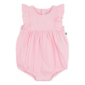 Petit Bateau - Einteiler aus Bio-Baumwoll-Musselin | Rosa