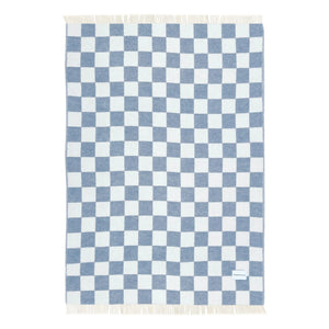 Maison Deux - Damier Wolldecke | Blau