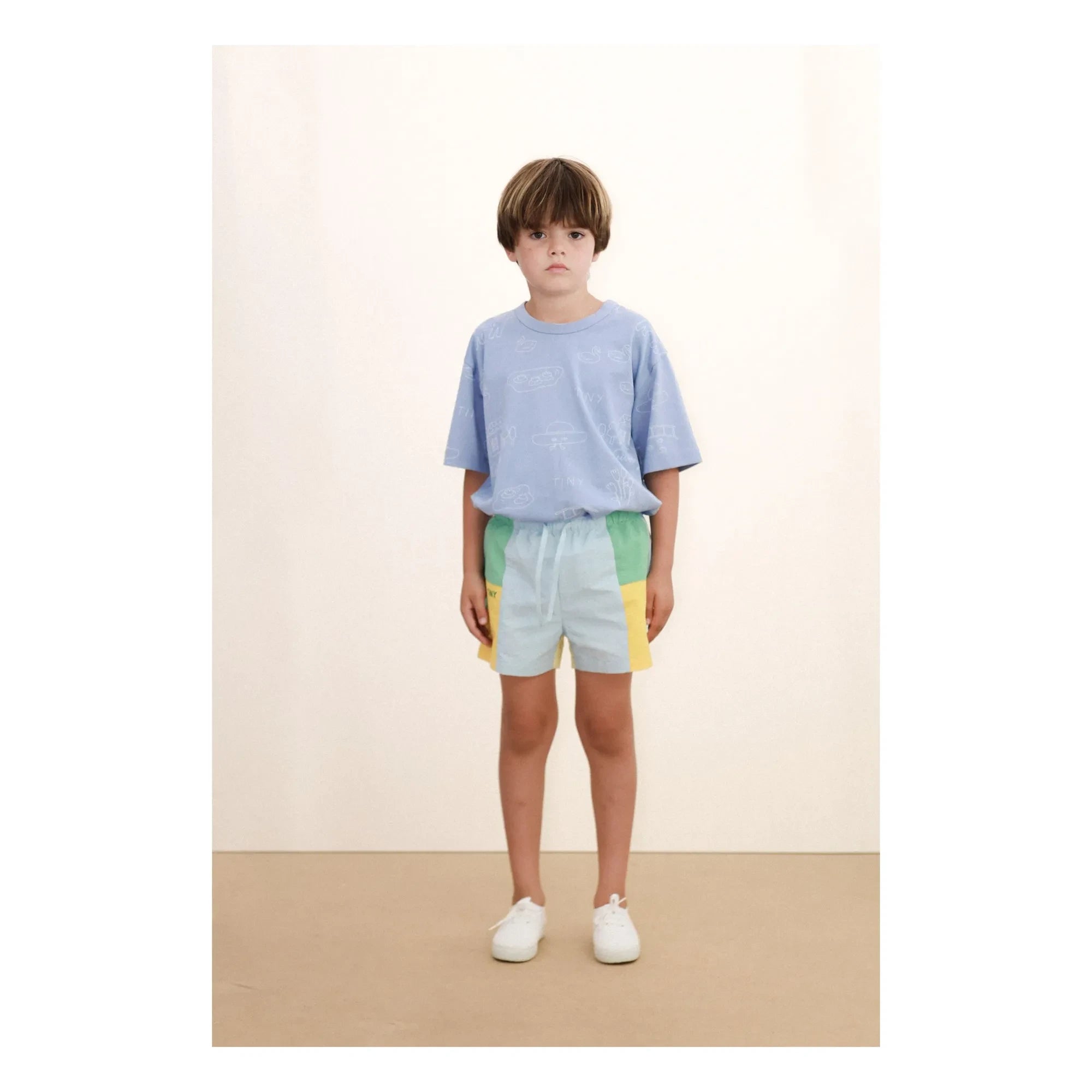 Tinycottons - Tiny Swans T-Shirt aus Bio-Baumwolle | Graublau