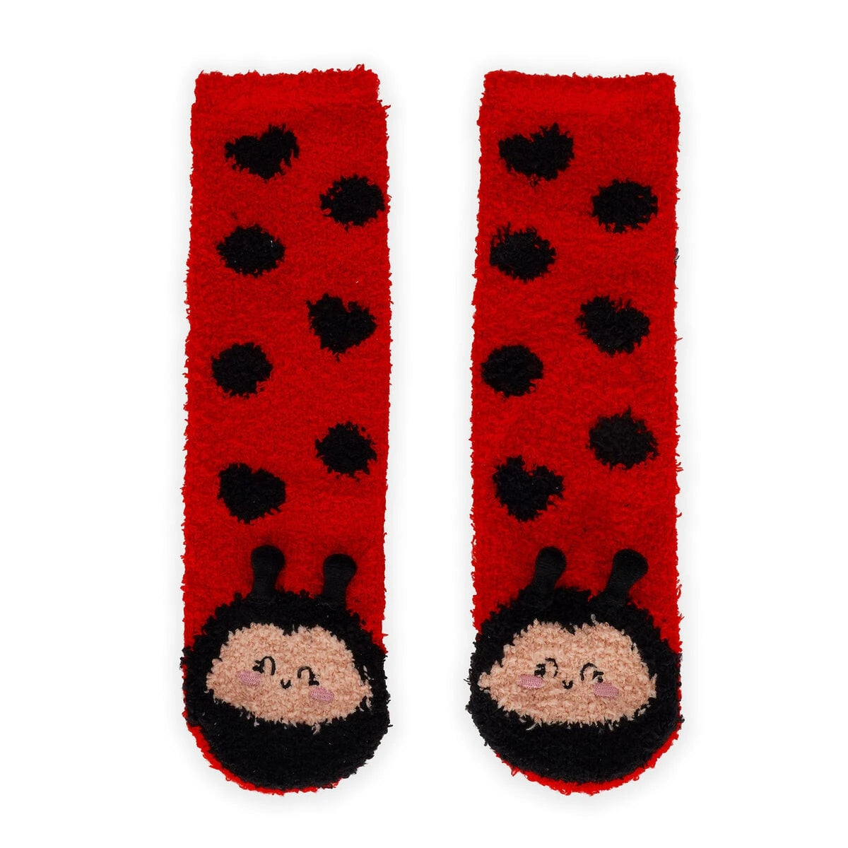 Legami - Rutschfeste Marienkäfer Socken für Erwachsene - Perfekte Übereinstimmung!