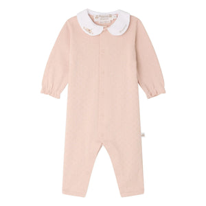 Bonpoint - Cayla Bio-Baumwoll-Pyjama mit Peter-Pan-Kragen | Pfirsichfarben