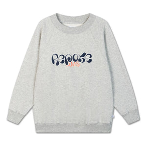 Repose AMS - Organic Cotton Logo Sweatshirt | Grau meliert