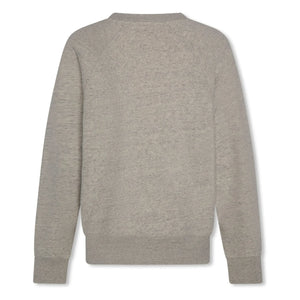 AO76 - Moon Actionwear recycelter Baumwoll-Sweatshirt | Hellgrau meliert