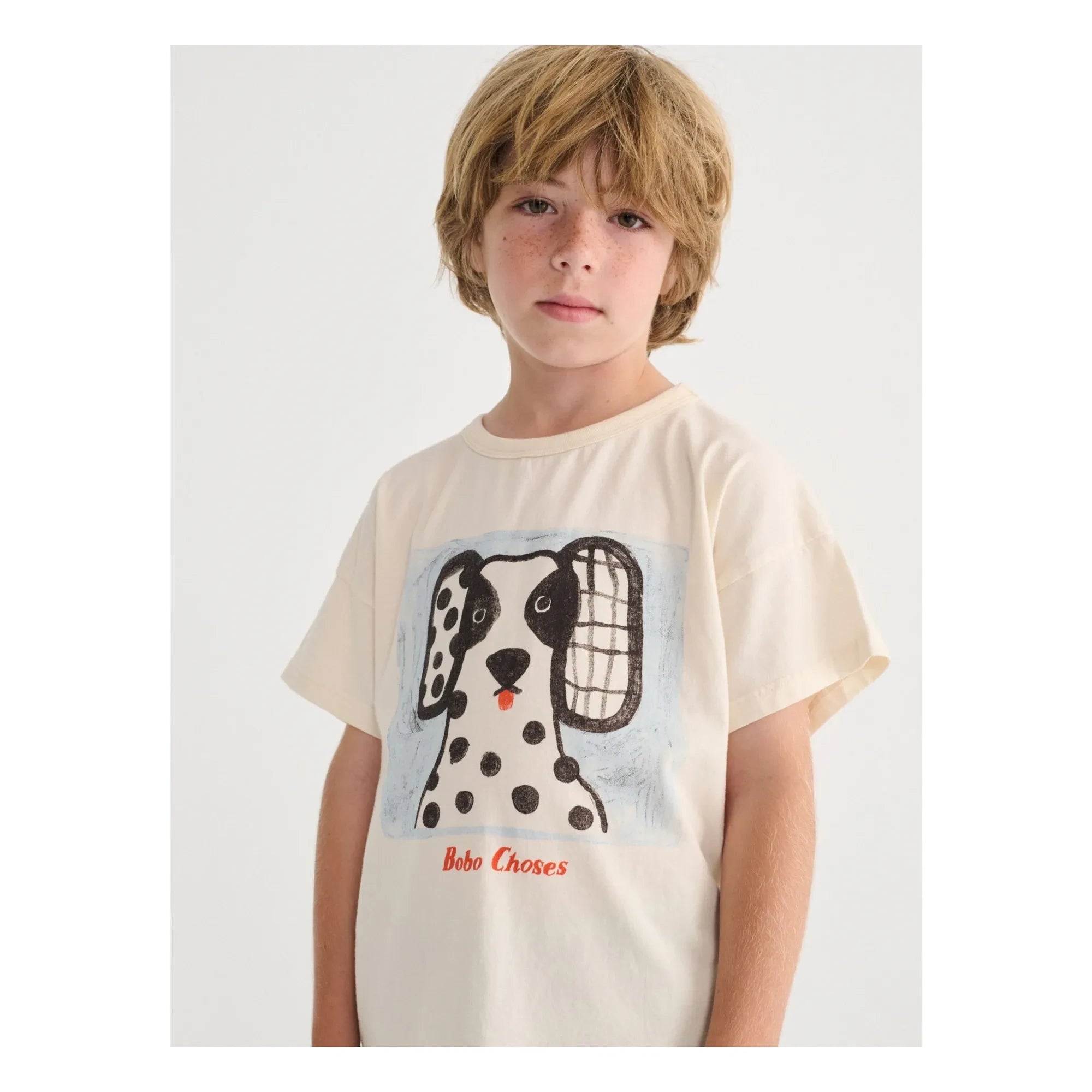 Bobo Choses - T-Shirt aus Bio-Baumwolle mit Dalmatiner-Print | Ecru