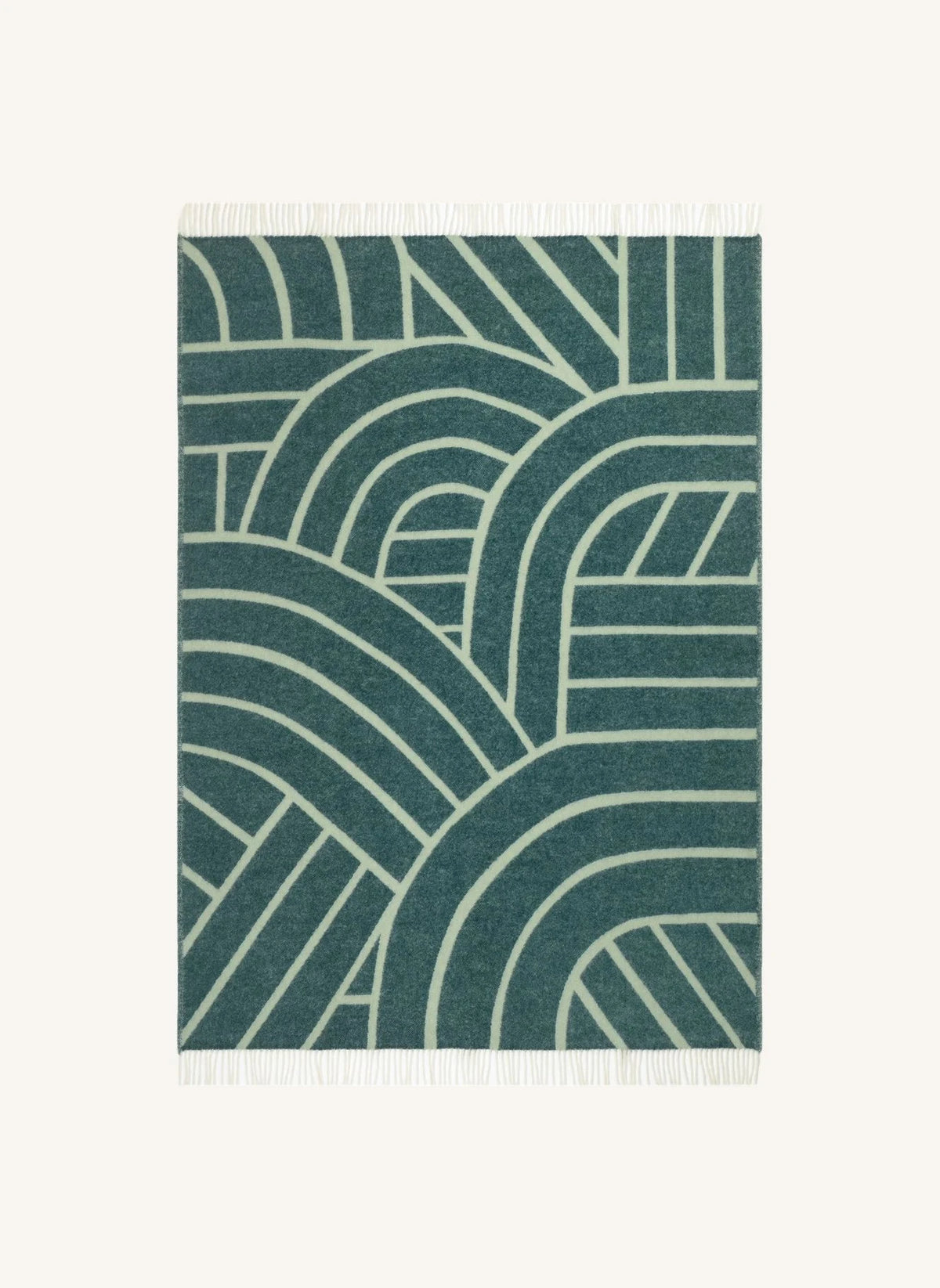 Maison Deux - Lines Wolldecke | Salbei