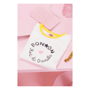 Bonton - Napo Kontrast T-Shirt | Creme
